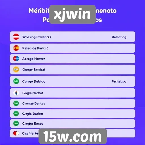 Métodos de pagamento aceitos no xjwin